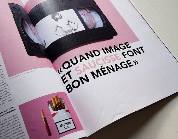 Identité visuelle édition magazine illustration typographie