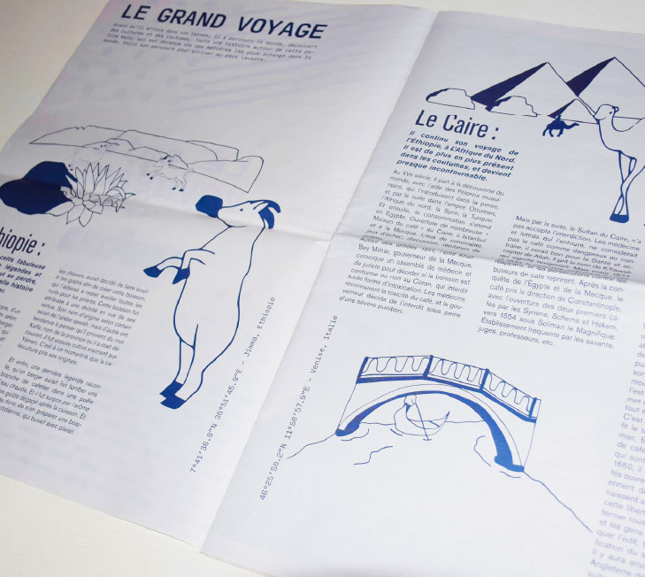Édition mise en page illustration Lavazza