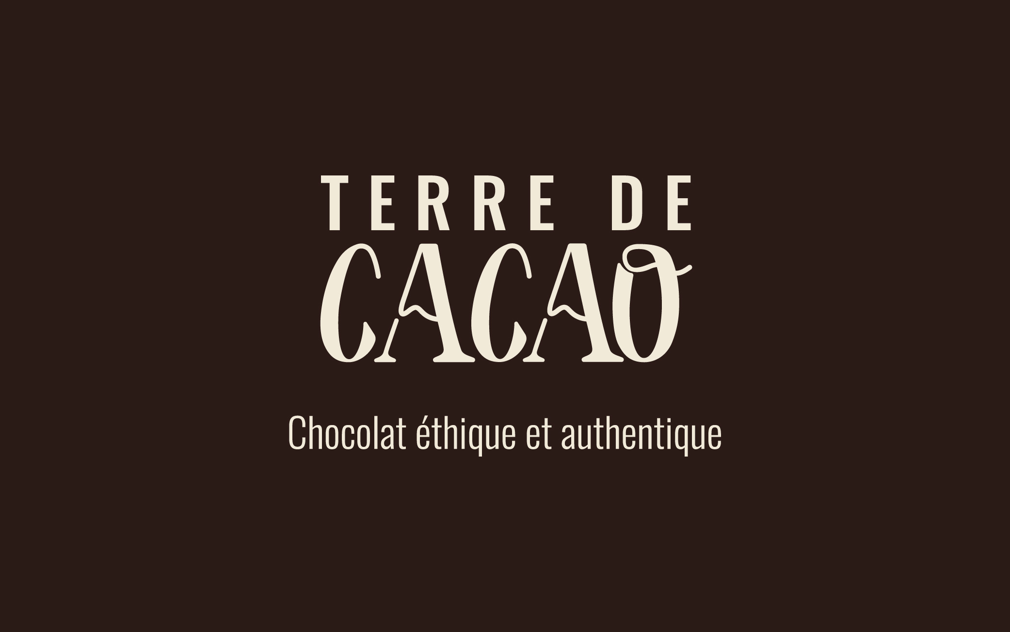 Identité visuelle Logo Terre de cacao